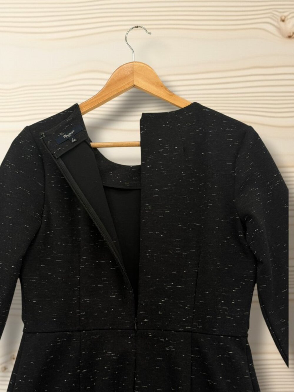 Madewell Black Structured Professional Dress - Picture 4 of 5